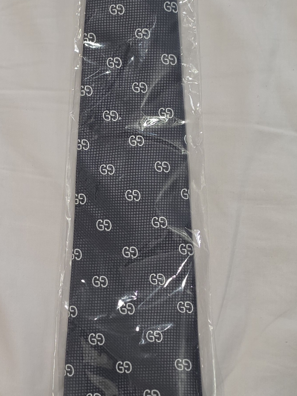 Gucci Navy Tie with White GG Motif